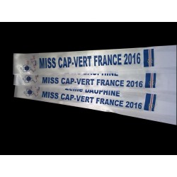 Echarpe en satin - Texte Flex (Résistant au lavage)