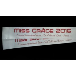 Echarpe de miss personnalisée - Envoi sous 24h