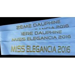 Echarpe de miss personnalisée - Envoi sous 24h