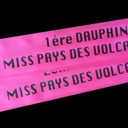 Echarpe de miss personnalisée - Envoi sous 24h