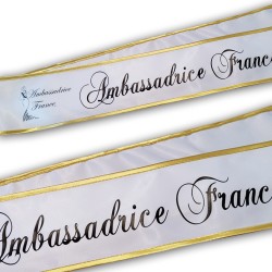 Echarpe de miss personnalisée - Envoi sous 24h