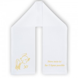 Etole écharpe de baptème personnalisée. 19,90€ tout compris