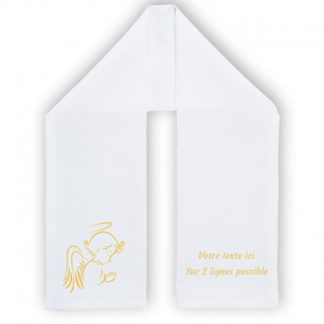 Etole écharpe de baptème personnalisée. 19,90€ tout compris