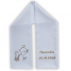 Etole écharpe de baptème personnalisée. 19,90€ tout compris