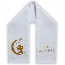 Etole écharpe de baptème personnalisée. 19,90€ tout compris